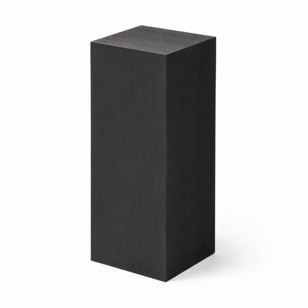 Pedestal de MDF Negro 30x30x75 cm