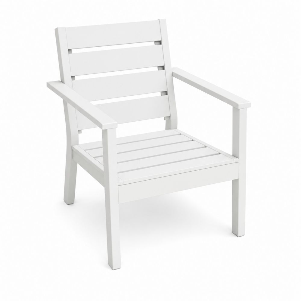 Sillón de Exterior de Madera Blanca