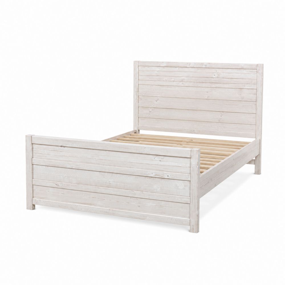 Cama de Madera de Pino Blanca 200x160 cm