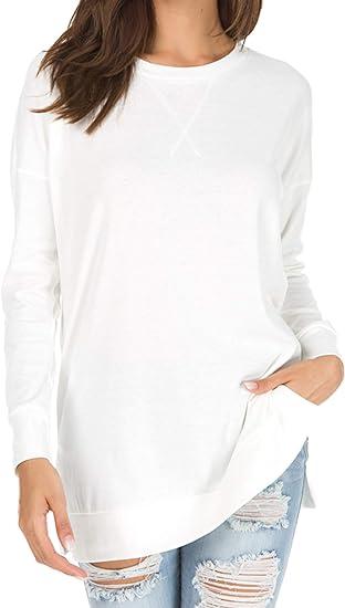 Round Neck Casual Solid Color Top-Comfort & Reliable