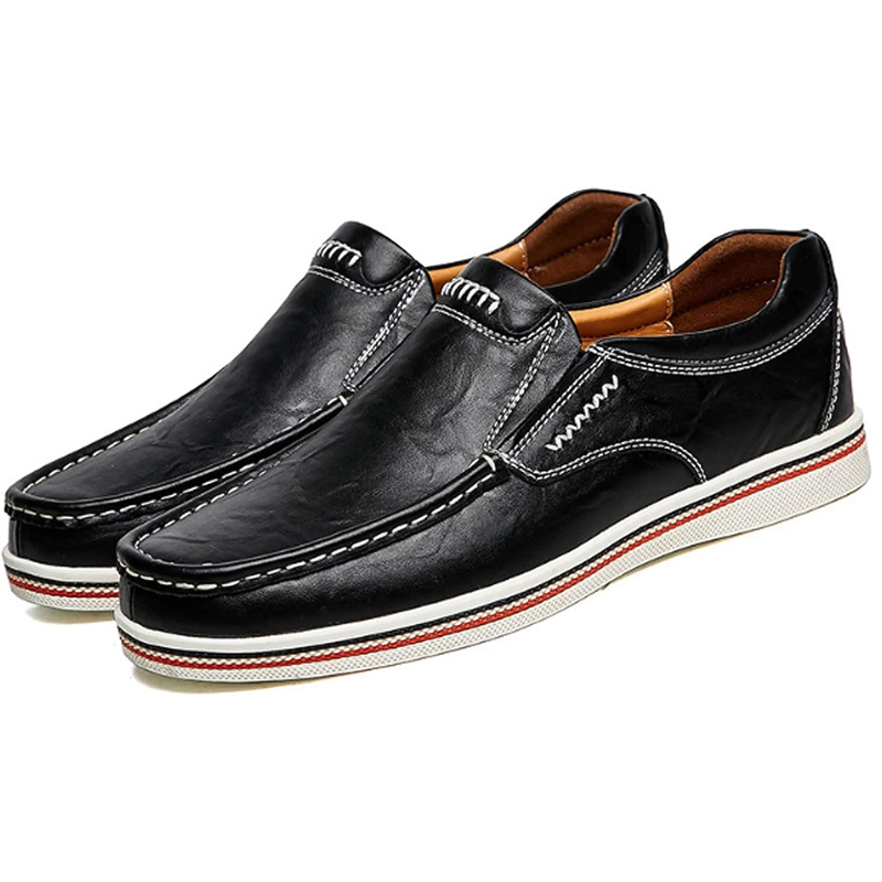 Men's Slip-On Genuine Leather Orthopedic Casual Shoes Work Shoes-Comfort & Reliable