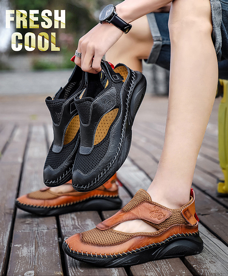 MEN'S HAND STITCHED COMFORT SANDALS-Comfort & Reliable