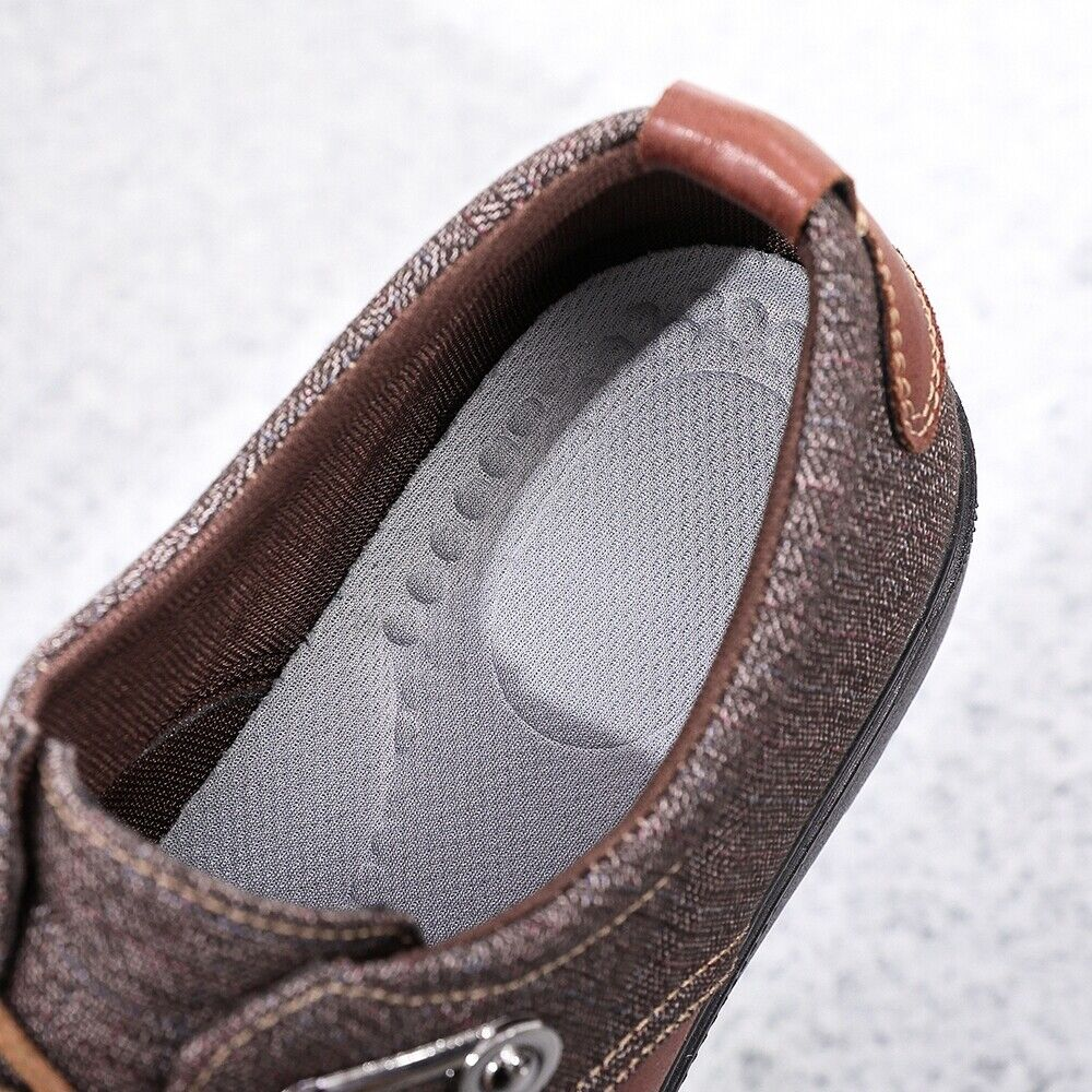 Men's Casual Canvas Shoes Waterproof Orthopedic Walking Shoes-Comfort & Reliable