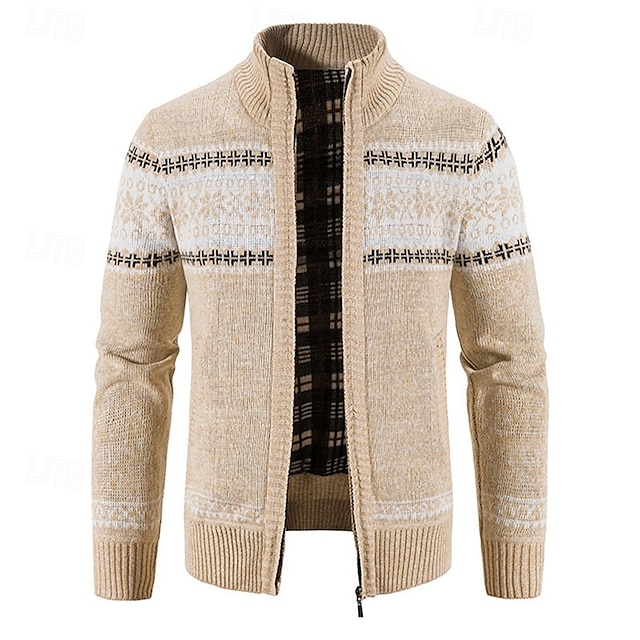 Men's Vintage Stand Collar Cashmere Jacket-Comfort & Reliable