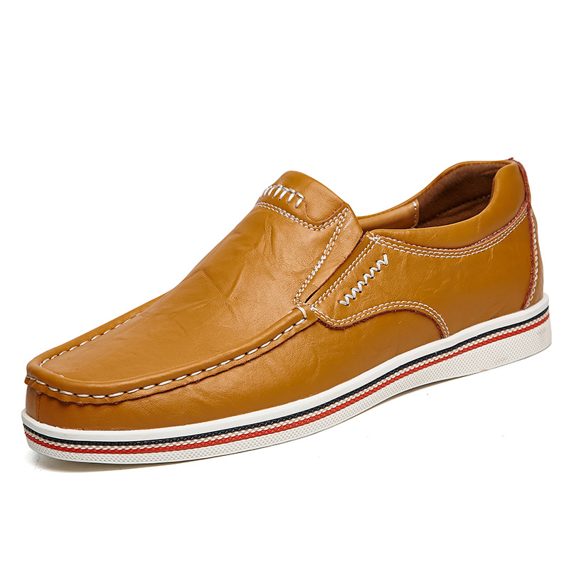 Men's Slip-On Genuine Leather Orthopedic Casual Shoes Work Shoes-Comfort & Reliable