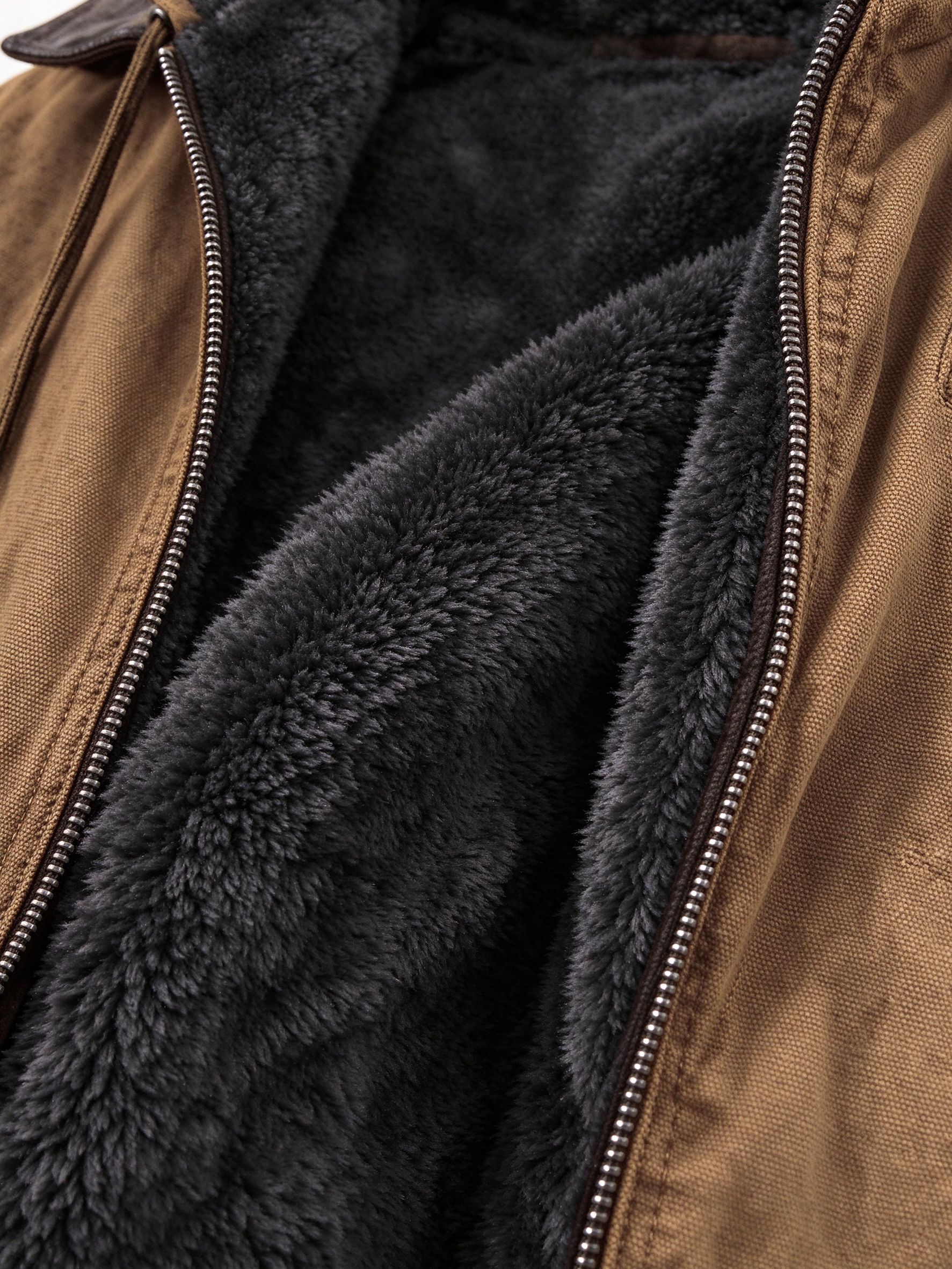 sherpa fleece lining detail