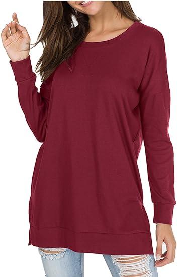 Round Neck Casual Solid Color Top-Comfort & Reliable