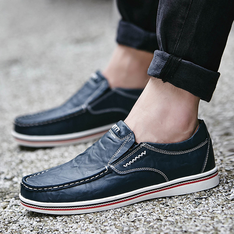 Men's Slip-On Genuine Leather Orthopedic Casual Shoes Work Shoes-Comfort & Reliable