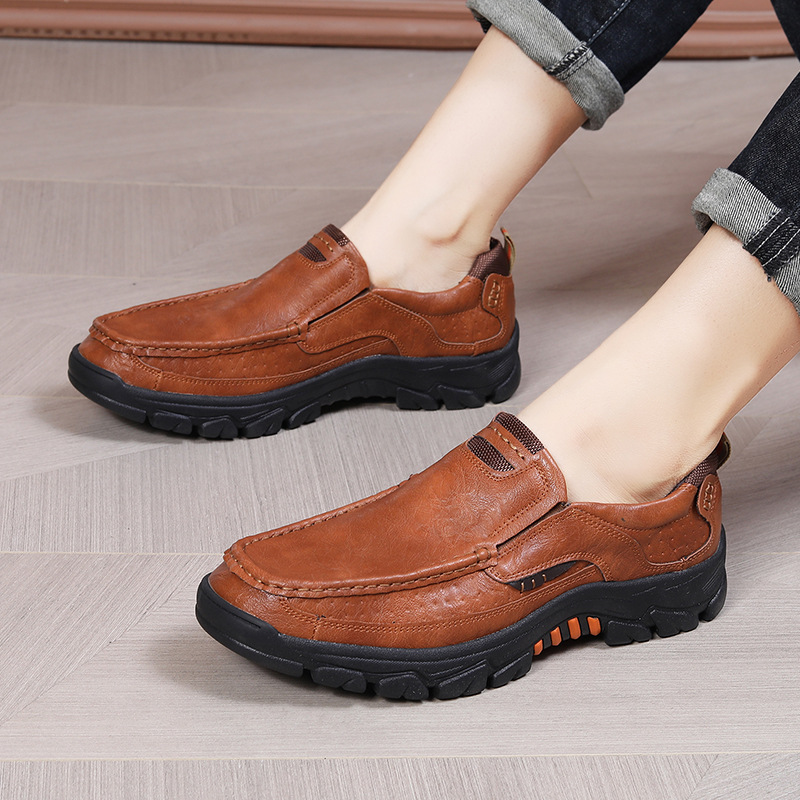 ⏰Promotion 70% OFF - 2025 Upgrade Men's Orthopedic Comfortable Casual Genuine Leather Slip On Loafers-Comfort & Reliable