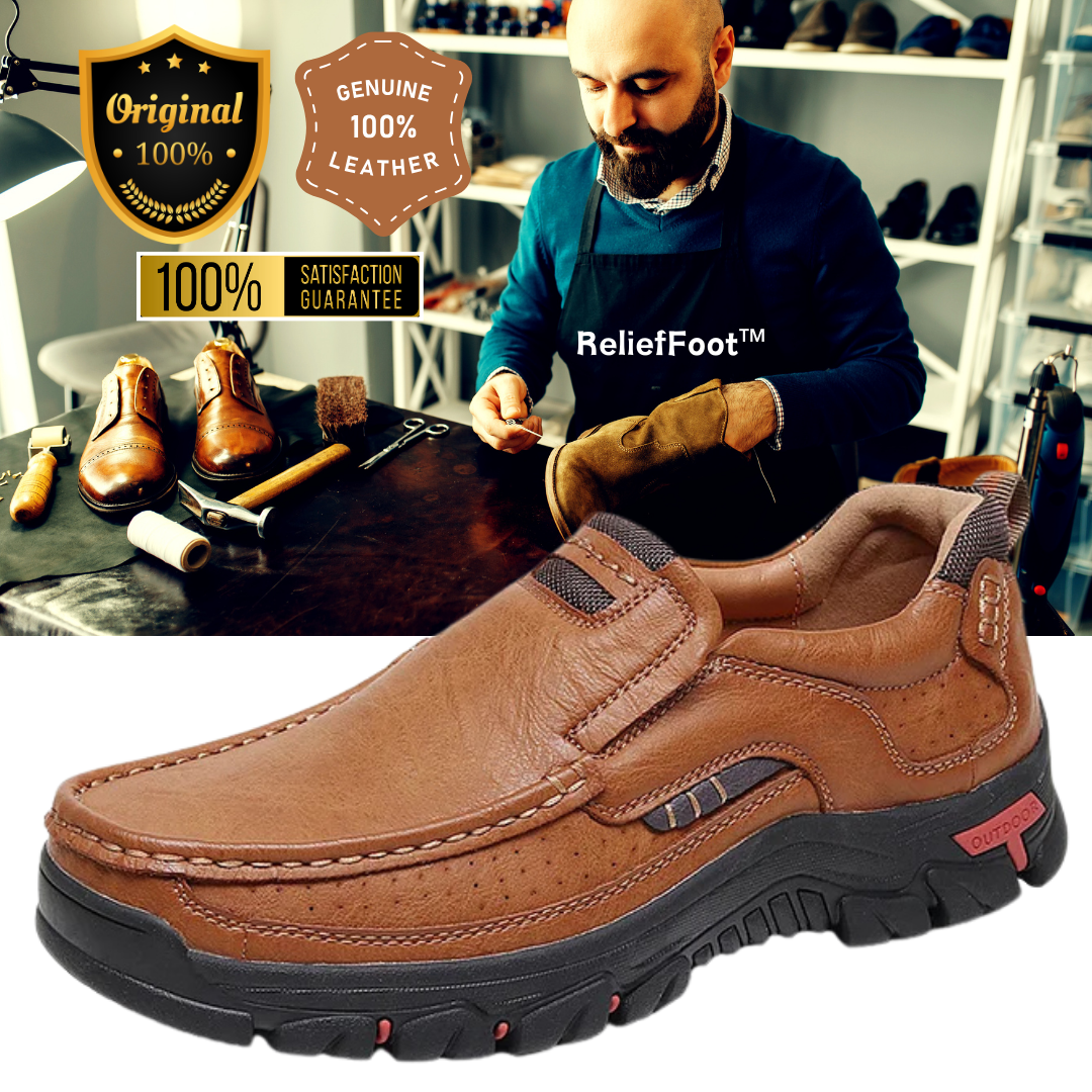 ⏰Promotion 70% OFF - 2025 Upgrade Men's Orthopedic Comfortable Casual Genuine Leather Slip On Loafers-Comfort & Reliable