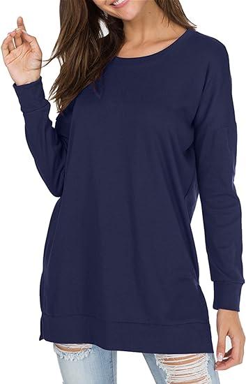 Round Neck Casual Solid Color Top-Comfort & Reliable