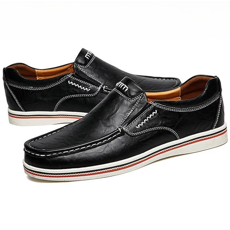 Men's Slip-On Genuine Leather Orthopedic Casual Shoes Work Shoes-Comfort & Reliable