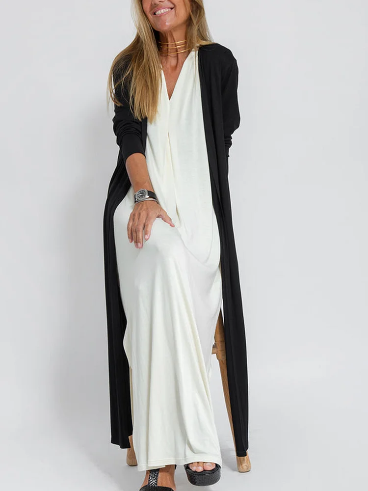 Elegant Solid Color Sleeveless Maxi Dress-Comfort & Reliable