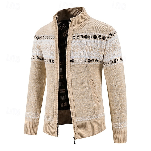 Men's Vintage Stand Collar Cashmere Jacket-Comfort & Reliable