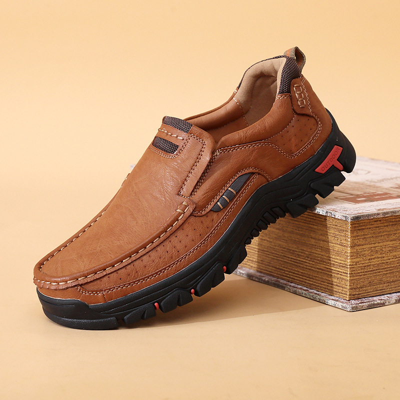 ⏰Promotion 70% OFF - 2025 Upgrade Men's Orthopedic Comfortable Casual Genuine Leather Slip On Loafers-Comfort & Reliable