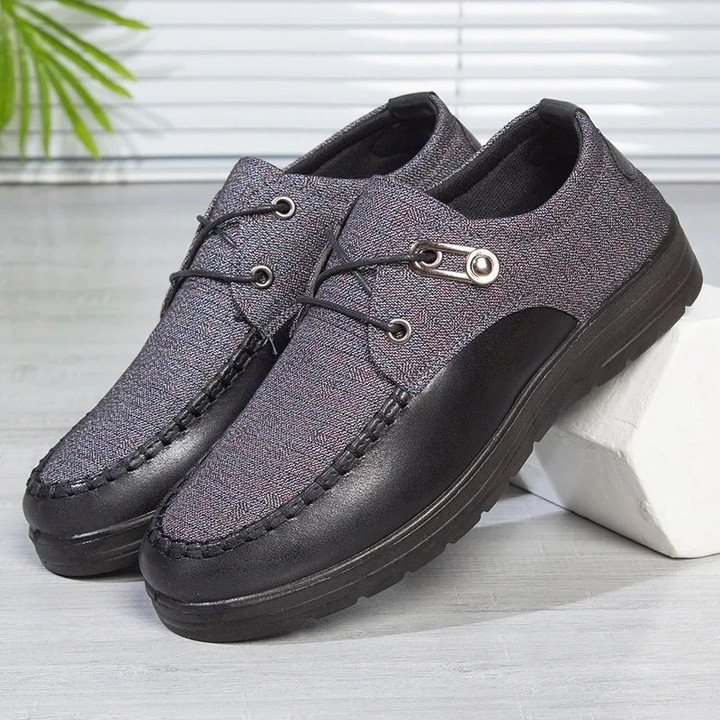 Men's Casual Canvas Shoes Waterproof Orthopedic Walking Shoes-Comfort & Reliable