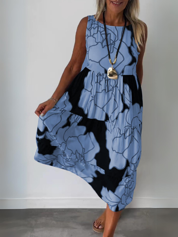 Off-the-shoulder Printed Dress-Comfort & Reliable