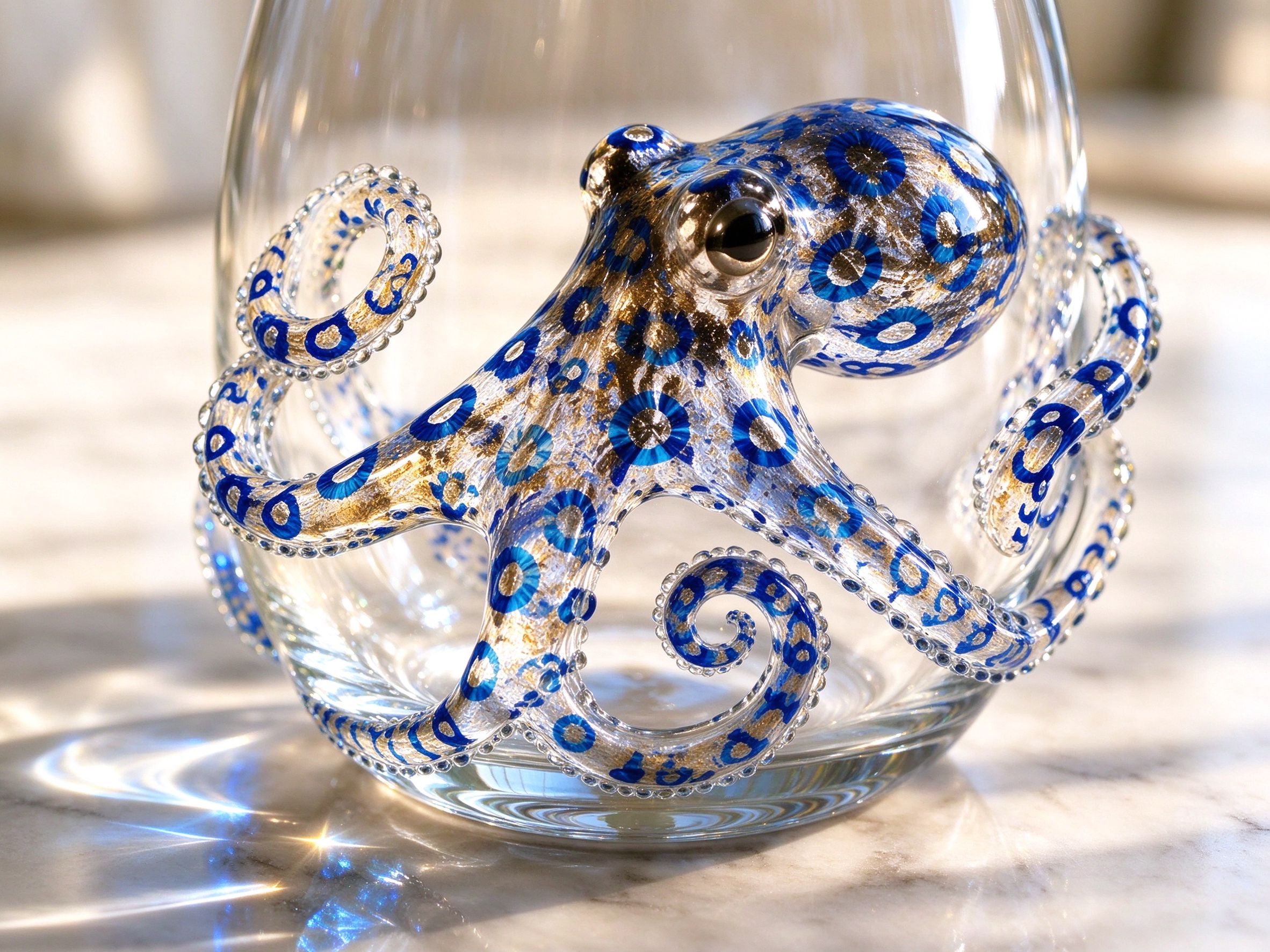 glass detail macro