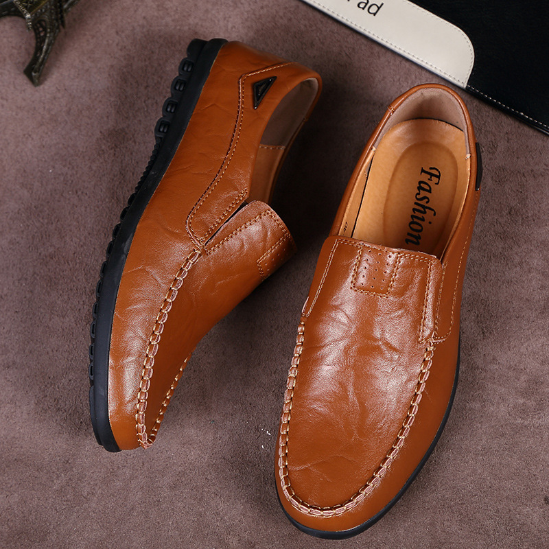 Last Day 60% OFF🔥Men's genuine calfskin leather Slip-On Loafers-Comfort & Reliable