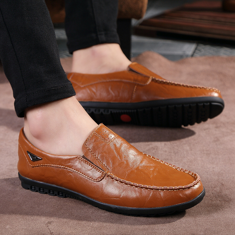 Last Day 60% OFF🔥Men's genuine calfskin leather Slip-On Loafers-Comfort & Reliable