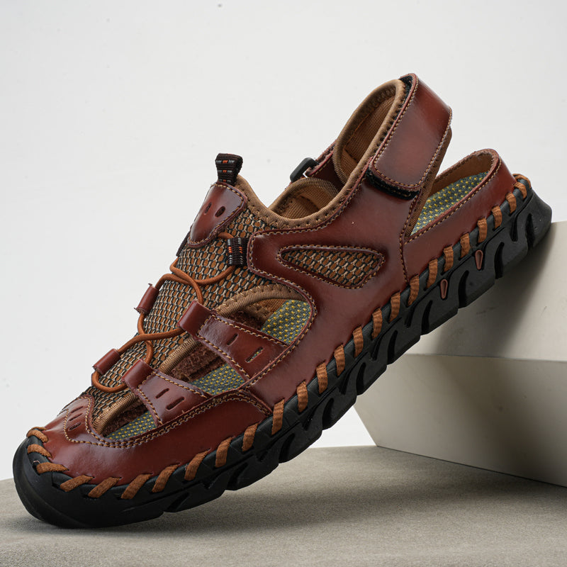 🔥Last Day 70% Off🔥Men's Casual Comfort Leather Sandals, Comfortable Orthopedic Walking Shoes-Comfort & Reliable