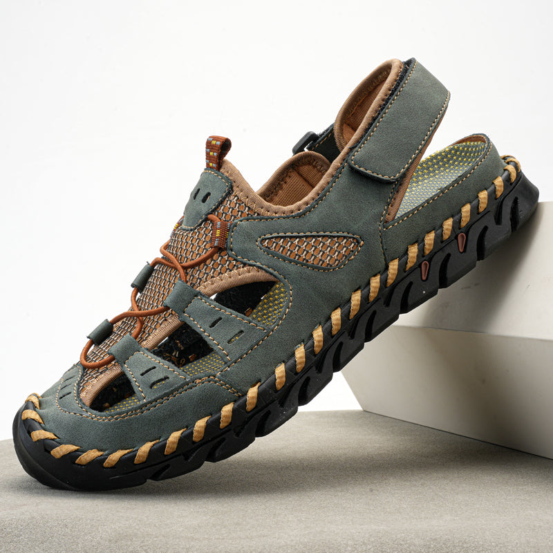 🔥Last Day 70% Off🔥Men's Casual Comfort Leather Sandals, Comfortable Orthopedic Walking Shoes-Comfort & Reliable