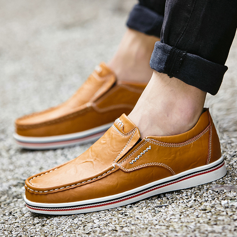 Men's Slip-On Genuine Leather Orthopedic Casual Shoes Work Shoes-Comfort & Reliable
