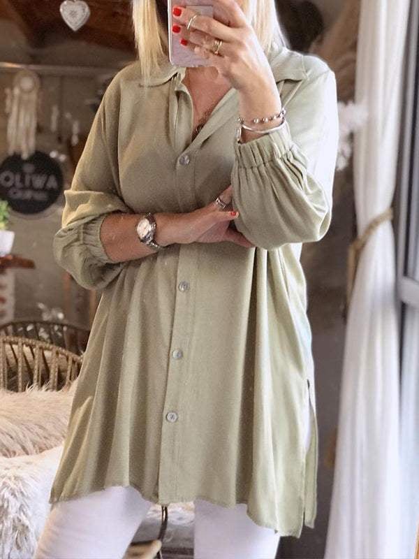 Fashion plain women's shirt tops-Comfort & Reliable