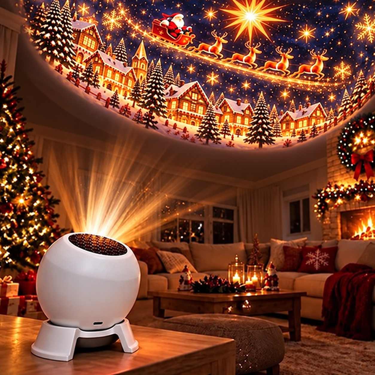 Turn Any Room Into a Christmas Wonderland – Holiday Projection Night Light