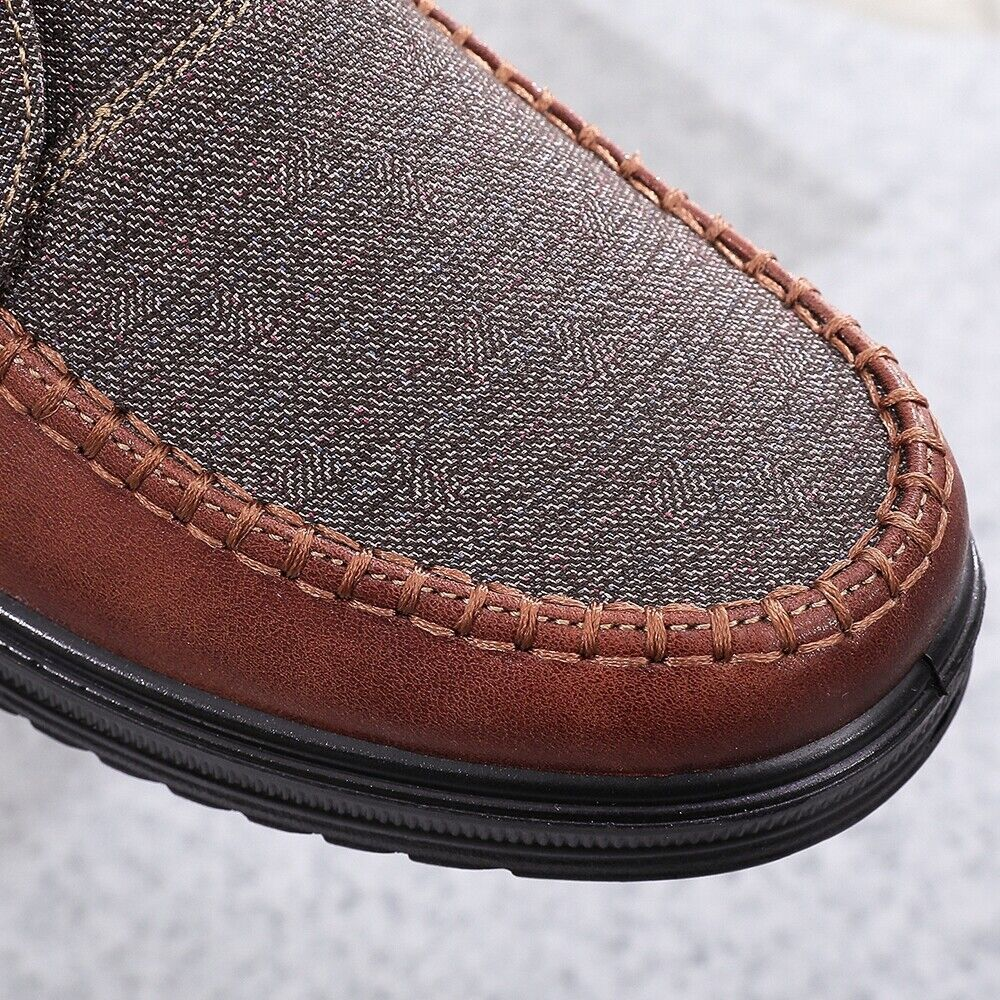 Men's Casual Canvas Shoes Waterproof Orthopedic Walking Shoes-Comfort & Reliable