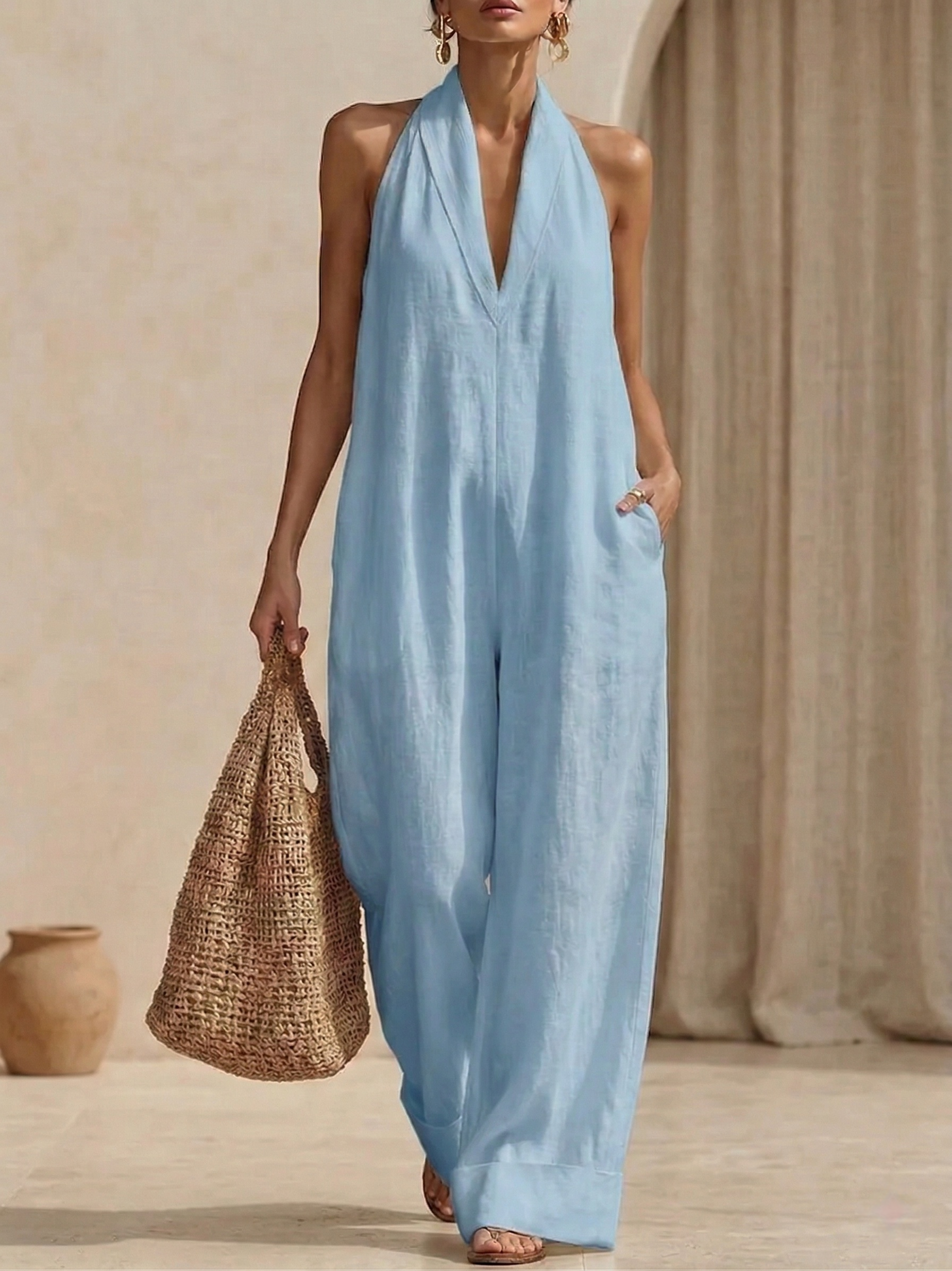 Clearance Sale🔥 Minimalist And Elegant Cozy Linen Jumpsuit