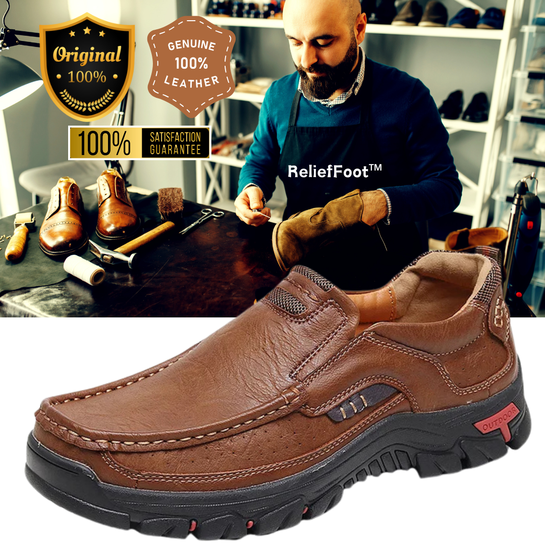 ⏰Promotion 70% OFF - 2025 Upgrade Men's Orthopedic Comfortable Casual Genuine Leather Slip On Loafers-Comfort & Reliable