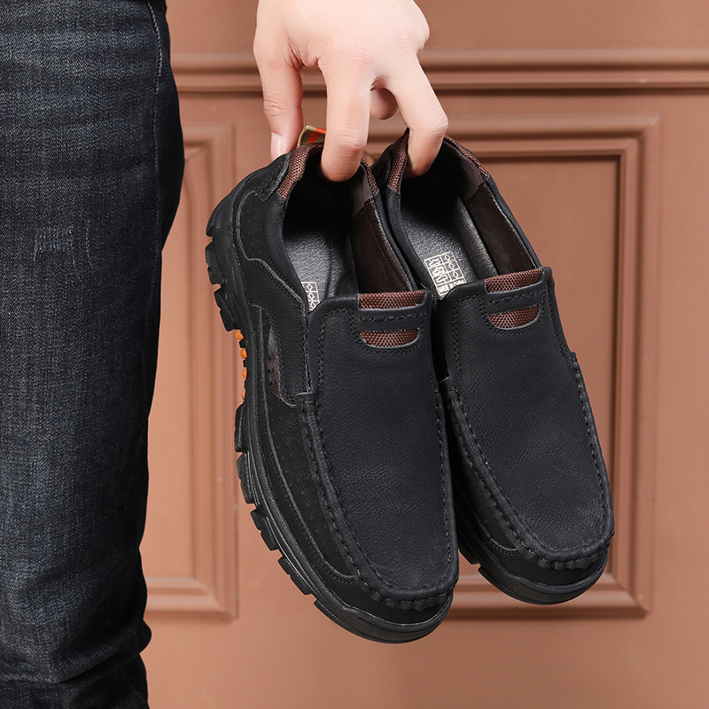 ⏰Promotion 70% OFF - 2025 Upgrade Men's Orthopedic Comfortable Casual Genuine Leather Slip On Loafers-Comfort & Reliable