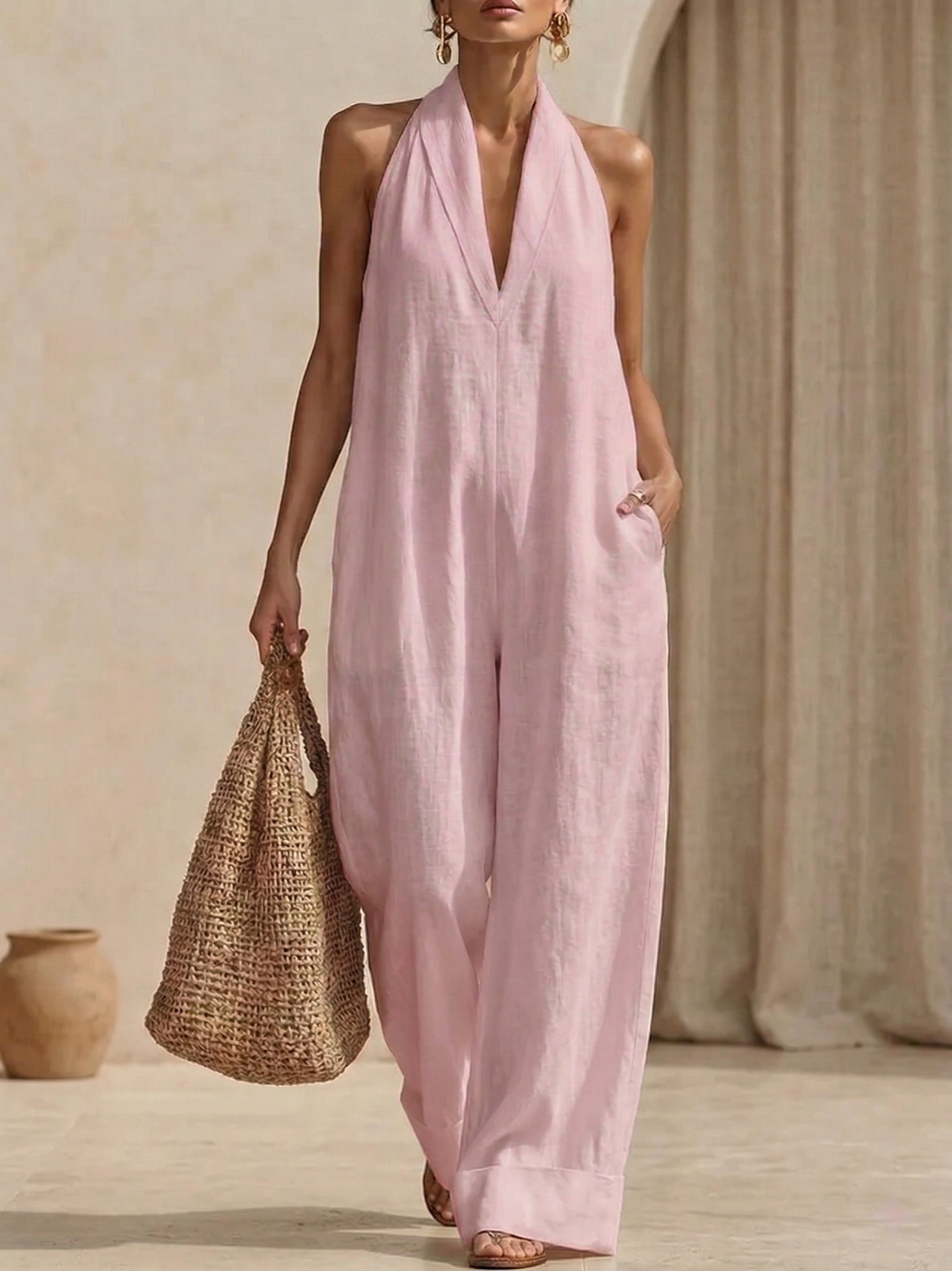 Clearance Sale🔥 Minimalist And Elegant Cozy Linen Jumpsuit