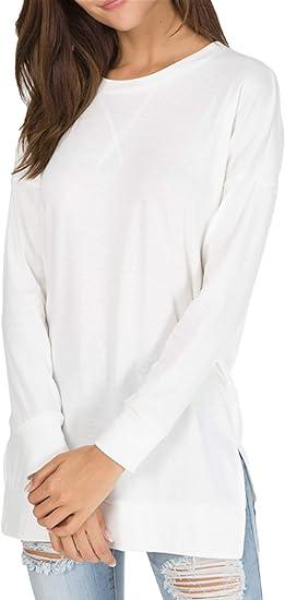 Round Neck Casual Solid Color Top-Comfort & Reliable