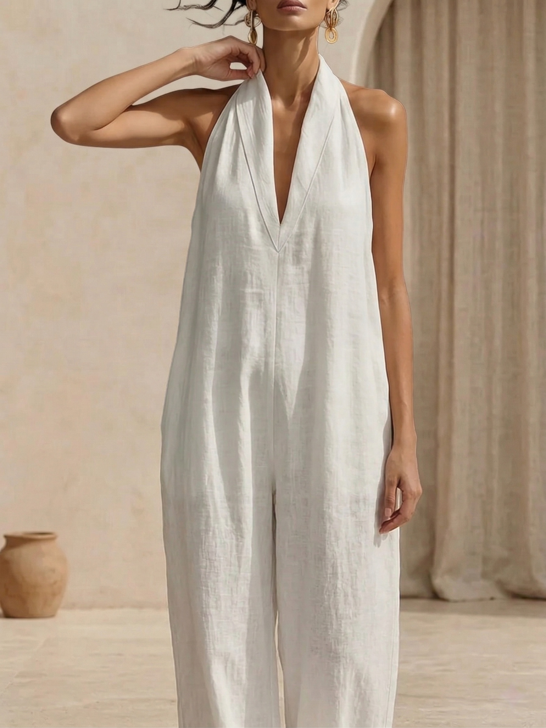 Clearance Sale🔥 Minimalist And Elegant Cozy Linen Jumpsuit