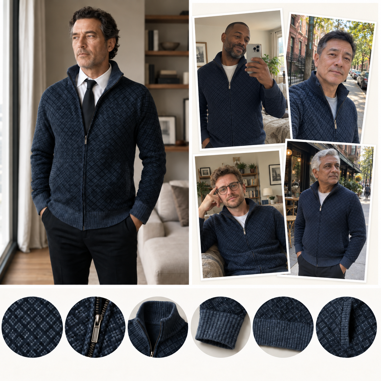 Montpellier Zip-Up Sweater