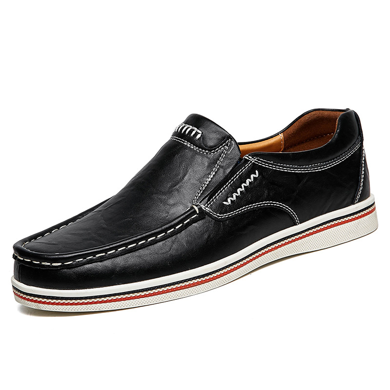 Men's Slip-On Genuine Leather Orthopedic Casual Shoes Work Shoes-Comfort & Reliable