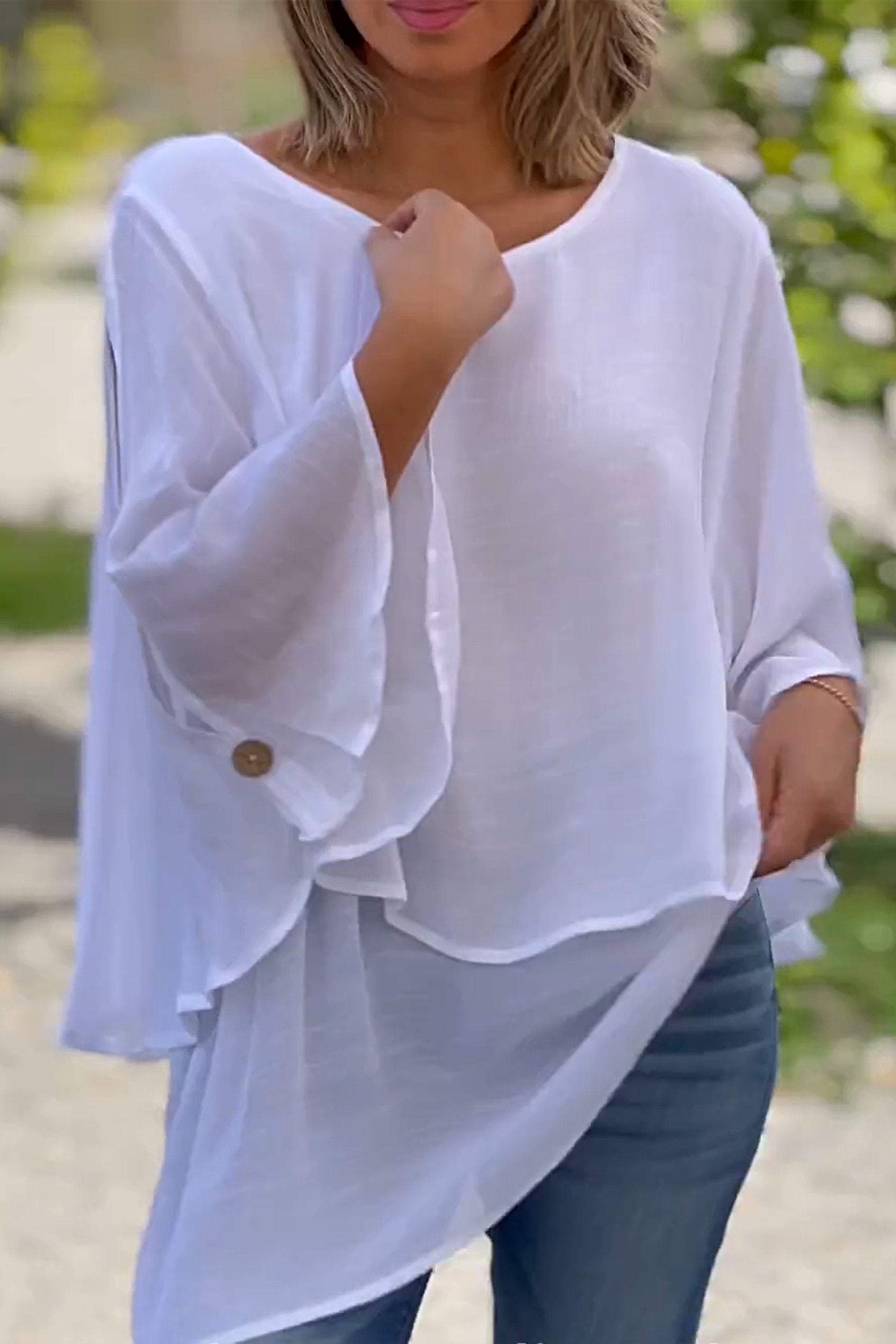 Chiffon Irregular Top-Comfort & Reliable