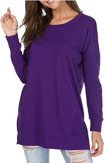 Round Neck Casual Solid Color Top-Comfort & Reliable