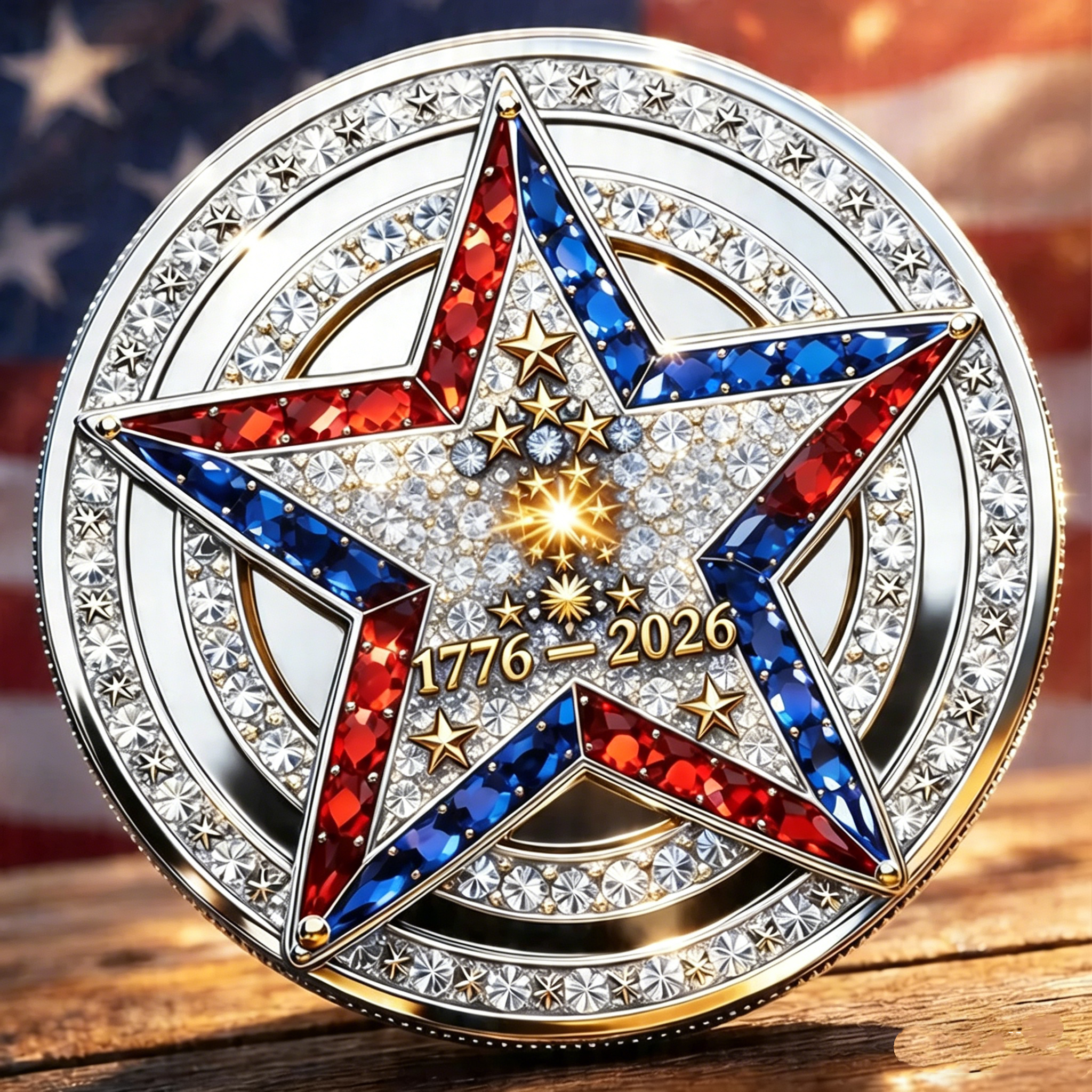 USA 250th Anniversary Commemorative Challenge Coin