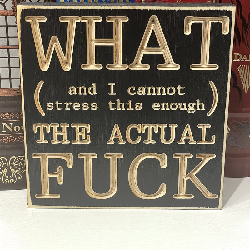 F*cks Funny Wood Small Shelf