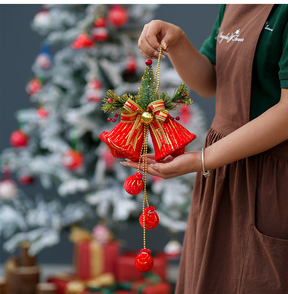 ON SALE🔥Christmas Decorations White Bell Hanging Ornaments