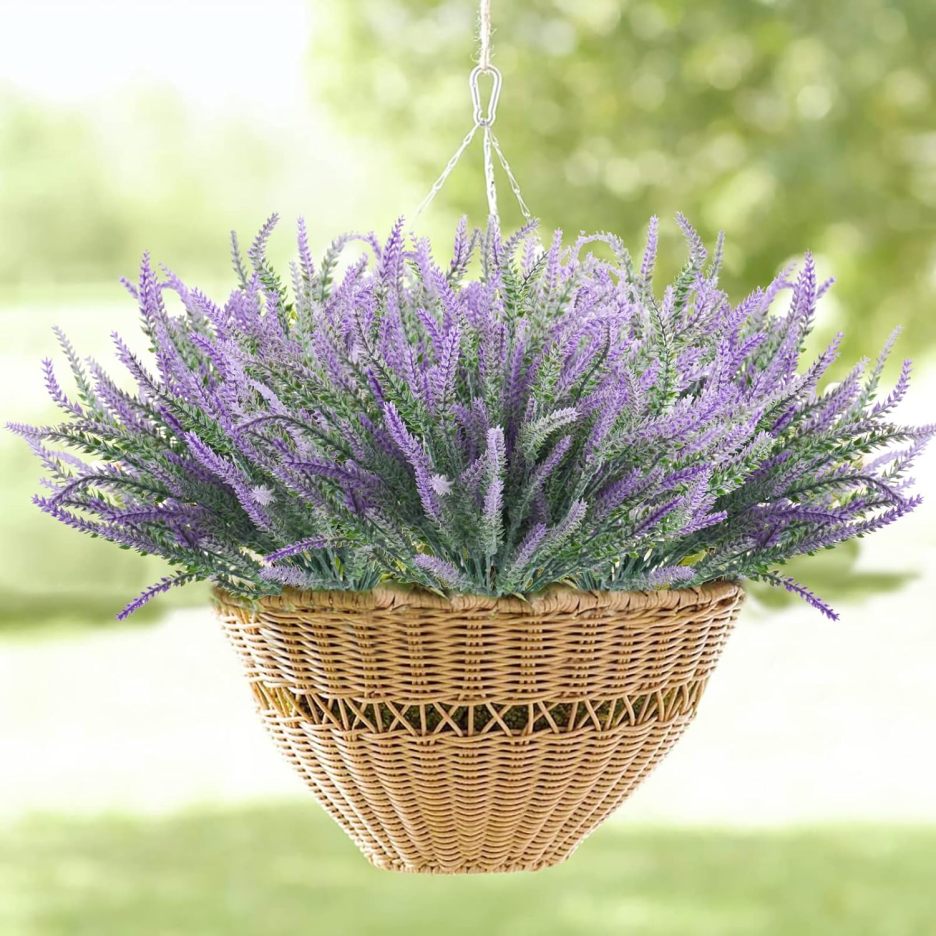 Spring Sales-UV Resistant Lifelike Artificial Lavender for Indoor Outdoor