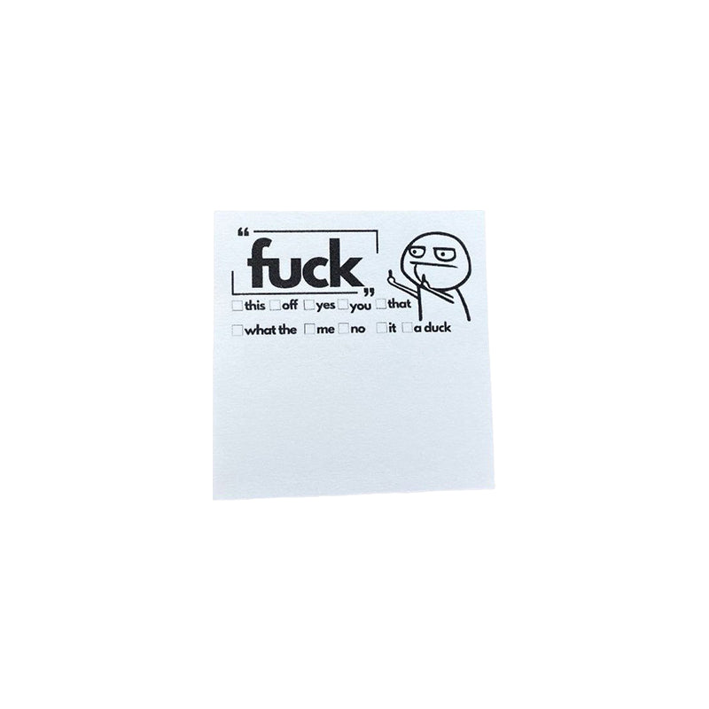 💝 Fresh Outta Fucks Pad and Pen