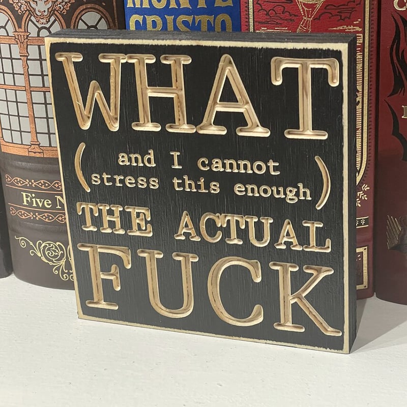 F*cks Funny Wood Small Shelf