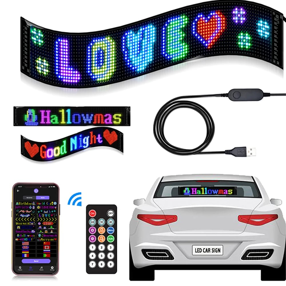 🔥Last Day Promotion 50% OFF🔥 - Ultra-thin flexible Bluetooth LED screen