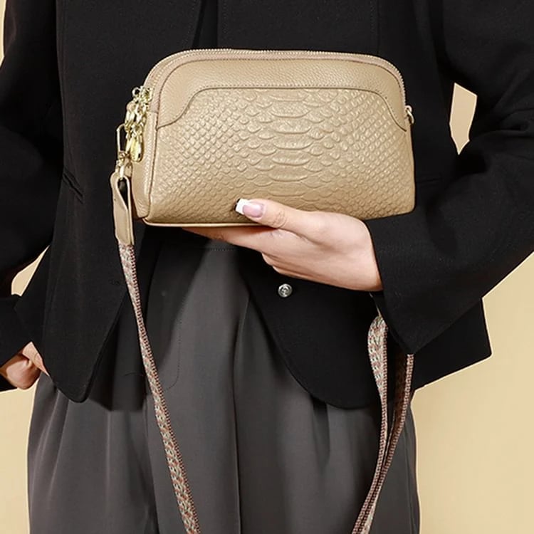 🔥Last Day Promotion 50% OFF🔥 - First Layer Cowhide Crossbody Bag Alligator Pattern Women Shoulder Bag for Work