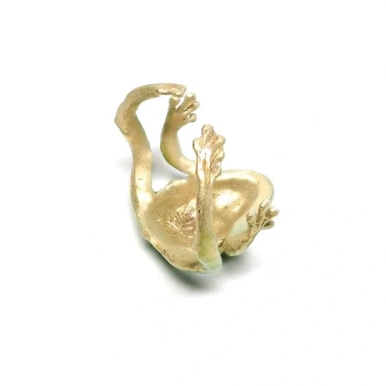 Latest-Tree Frog Ring & Earrings
