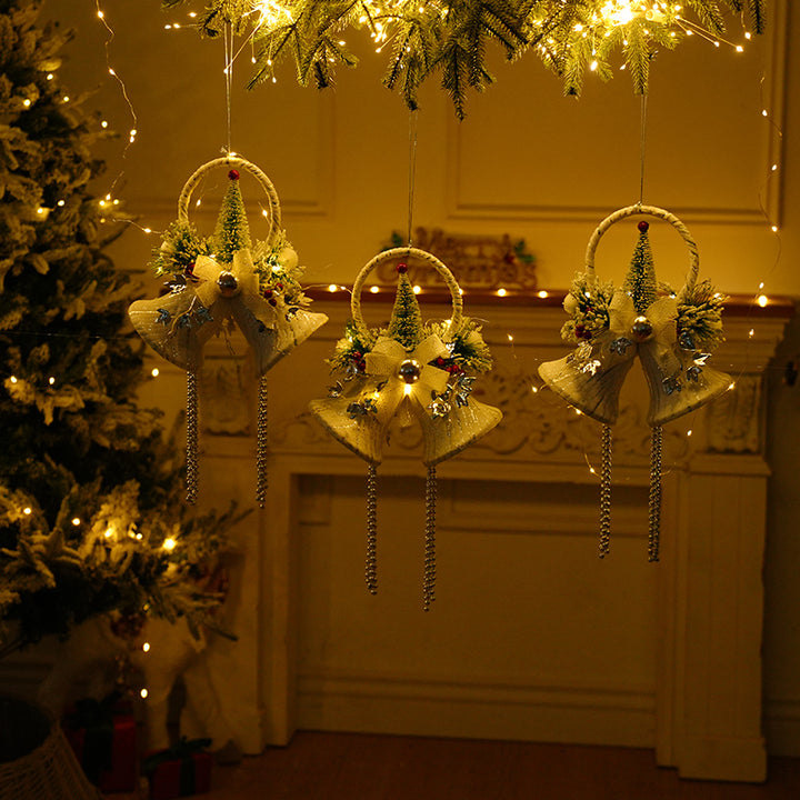 ON SALE🔥Christmas Decorations White Bell Hanging Ornaments